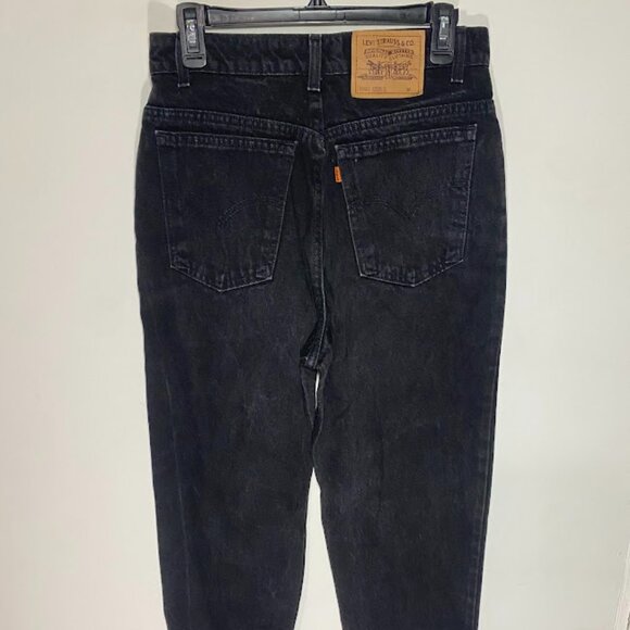 Levi's Vintage 90's Orange Tab Tapered Fit Black Jeans